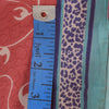 Sanskriti Vintage Sarees Pink/Blue Pure Crepe Silk Print Sari 5+yd Craft Fabric