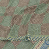 Sanskriti Vintage Sarees Multi Pure Crepe Silk Printed Sari 5+yd Craft Fabric