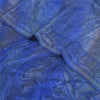 Sanskriti Vintage Sarees Blue Pure Crepe Silk Printed Sari 5+yd Craft Fabric