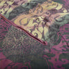 Sanskriti Vintage Sarees Purple Pure Georgette Silk Printed Sari Craft Fabric