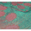 Sanskriti Vintage Sarees Blue/Pink Pure Georgette Silk Print Sari Craft Fabric