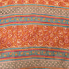 Sanskriti Vintage Sarees Multi Pure Georgette Silk Printed Sari 5yd Craft Fabric