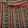 Sanskriti Vintage Sarees Black Pure Chiffon Silk Ikat Printed Sari Craft Fabric