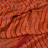 Sanskriti Vintage Sarees Pure Georgette Printed Hand Beaded Sari Craft Fabric