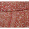 Sanskriti Vintage Sarees Red Pure Georgette Silk Printed Sari 5yd Craft Fabric