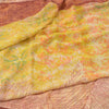 Sanskriti Vintage Sarees Multi Pure Georgette Silk Printed Sari Craft Fabric