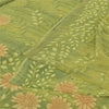 Sanskriti Vintage Sarees Green Pure Georgette Silk Printed Sari Craft Fabric