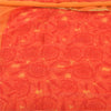 Sanskriti Vintage Sarees Red/Orange Pure Georgette Silk Printed Sari 5yd Fabric