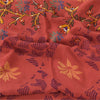 Sanskriti Vintage Sarees Pure Georgette Silk Hand Beaded Print Sari Craft Fabric