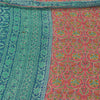 Sanskriti Vintage Sarees Hand Beaded Kantha Pure Georgette Printed Sari Fabric