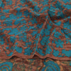 Sanskriti Vintage Sarees Multi Pure Georgette Silk Printed Sari 6yd Craft Fabric