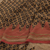 Sanskriti Vintage Sarees Multi Pure Georgette Silk Printed Sari 5yd Craft Fabric