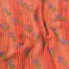 Sanskriti Vintage Sarees 100% Pure Georgette Silk Printed Sari 6yd Craft Fabric