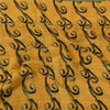 Sanskriti Vintage Sarees Yellow Pure Georgette Silk Print Sari 5+yd Craft Fabric