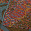 Sanskriti Vintage Sarees 100% Pure Georgette Silk Printed Sari 5+yd Craft Fabric