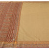 Sanskriti Vintage Sarees Art Silk/Net Mesh Hand Beaded Woven Premium Sari Fabric