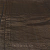 Sanskriti Vintage Black Sarees Pure Silk Woven Brocade/Banarasi Zari Sari Fabric