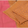 Sanskriti Vintage Saffron/Pink Sarees Art Silk Woven Premium Sari Craft Fabric