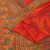 Sanskriti Vintage Sarees Pure Georgette Silk Embroidered Tie-Dye Sari 5yd Fabric