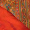 Sanskriti Vintage Sarees Pure Georgette Silk Embroidered Tie-Dye Sari 5yd Fabric