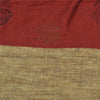 Sanskriti Vintage Indian Sarees Handloom Cotton Woven Block Printed Sari Fabric