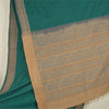 Sanskriti Vintage Green/Beige Sarees Blend Cotton Woven Premium Sari Fabric