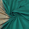 Sanskriti Vintage Green/Beige Sarees Blend Cotton Woven Premium Sari Fabric