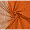 Sanskriti Vintage Orange/Ivory Sarees Pure Cotton Woven Premium Sari 5yrd Fabric