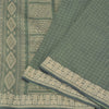 Sanskriti Vintage Green Indian Sarees Blend Silk Woven Premium Sari Craft Fabric