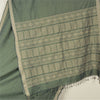 Sanskriti Vintage Green Indian Sarees Blend Silk Woven Premium Sari Craft Fabric