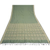 Sanskriti Vintage Green Indian Sarees Blend Silk Woven Premium Sari Craft Fabric