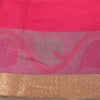 Sanskriti Vintage Sarees Pink Blend Silk HandWoven Wedding Sari 5yd Craft Fabric