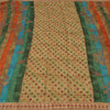 Sanskriti Vintage Sarees Indian Multi Embroiderd Pure Georgette Sari 5yd Fabric