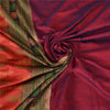 Sanskriti Vintage Sarees Purple Hand-Woven 100% Pure Silk Sari 5yd Craft Fabric