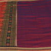 Sanskriti Vintage Sarees Purple Hand-Woven 100% Pure Silk Sari 5yd Craft Fabric