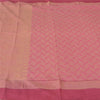 Sanskriti Vintage Sarees Pink Hand Woven 100% Pure Cotton Sari 5yd Craft Fabric