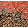 Sanskriti Vintage Indian Sarees Pure Georgette Hand Beaded Premium Sari Fabric