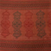 Sanskriti Vintage Indian Dark Red Sarees Pure Silk Woven Ethnic Sari 5yd Fabric