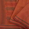 Sanskriti Vintage Indian Dark Red Sarees Pure Silk Woven Ethnic Sari 5yd Fabric