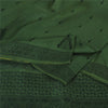 Sanskriti Vintage Dark Green Sarees Pure Silk Woven Ethnic Sari 5yd Craft Fabric