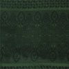 Sanskriti Vintage Dark Green Sarees Pure Silk Woven Ethnic Sari 5yd Craft Fabric