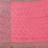 Sanskriti Vintage Pink Sarees Pure Silk Embroidered Ethnic Sari 5yd Craft Fabric