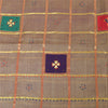 Sanskriti Vintage Brown Sarees Pure Cotton Hand Embroidered Sari 5ydCraft Fabric