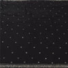 Sanskriti Vintage Black Sarees Pure Georgette Hand Beaded Sari 5+yd Craft Fabric