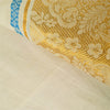 Sanskriti Vintage Ivory Sarees Pure Cotton Woven Premium Sari 6+yrd Craft Fabric