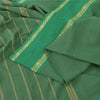 Sanskriti Vintage Green Sarees Pure Cotton Woven Premium Sari 5+yd Craft Fabric