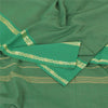 Sanskriti Vintage Green Sarees Pure Cotton Woven Premium Sari 5+yd Craft Fabric