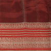 Sanskriti Vintage Indian Red Sarees Pure Silk Woven Premium Sari 5ydCraft Fabric