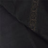 Sanskriti Vintage Indian Black Sarees Pure Silk Woven Premium Sari Craft Fabric