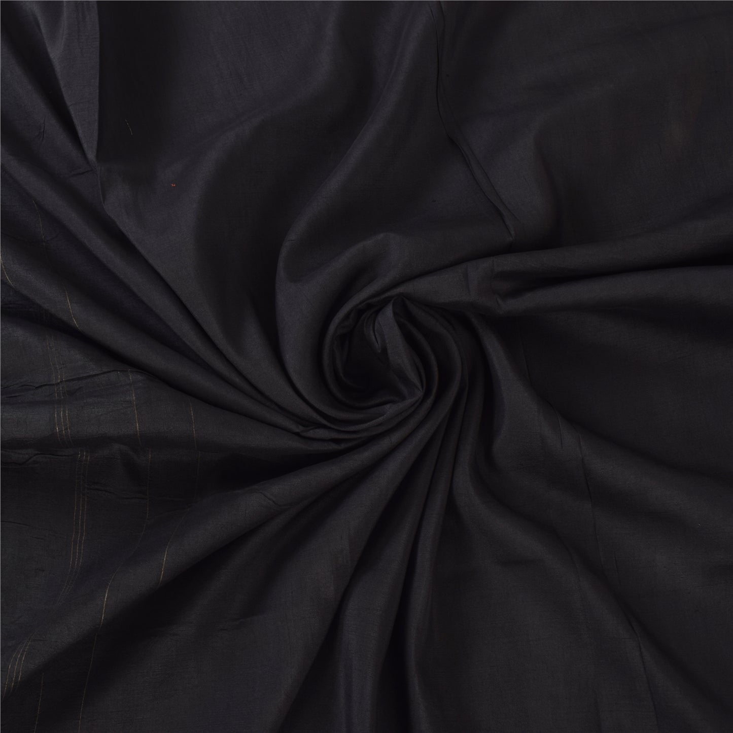 Sanskriti Vintage Indian Black Sarees Pure Silk Woven Premium Sari Craft Fabric